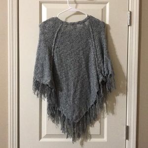 juniors poncho sweater